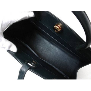 【現品限り】HERMES(エルメス) ダルヴィ クシュベル ネイビー ゴールド金具 【中古AB】