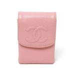 【現品限り】CHANEL（シャネル） シガレットケース キャビア ピンク 【中古A】
