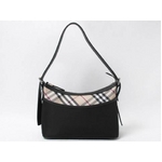 【現品限り】BURBERRY（バーバリー） ノバチェック ショルダーバッグ ブラック／ベージュ 【未使用】