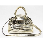 【現品限り】Dolce&Gabbana(ドルチェ&ガッバーナ) 2WAYボストン ゴールド 【中古BC】