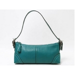 【現品限り】COACH（コーチ） アクサセりーポーチ カーフ グリーン 8A64【中古A】