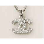 【現品限り】CHANEL（シャネル） ネックレス ココ ラインストーン 【中古SA】