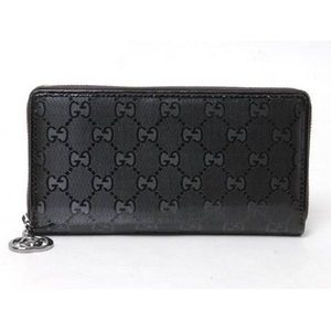 【現品限り】GUCCI（グッチ） GGインプリメ ラウンドファスナー長財布 黒 ブラック 212110 【未使用】