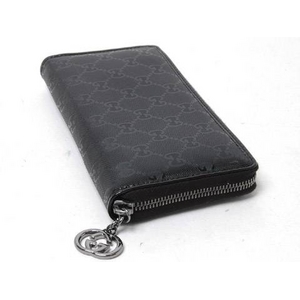 【現品限り】GUCCI（グッチ） GGインプリメ ラウンドファスナー長財布 黒 ブラック 212110 【未使用】