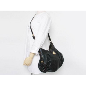 【現品限り】LOUIS VUITTON(ルイヴィトン) マヒナ ショルダーバッグ XS 黒 ブラック ストラップあり M95660 【新品同様】