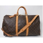 【現品限り】LOUIS VUITTON（ルイヴィトン） モノグラム キーポル50 スト付きタイプ M41416 【中古A】