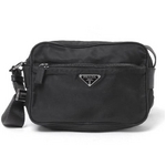 【現品限り】PRADA（プラダ） ショルダーバッグ ナイロン 黒 ブラック BT0167【中古AB】