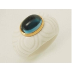 【現品限り】BVLGARI（ブルガリ） チャンドラリング ブルートパーズ 【中古A】