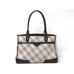 【現品限り】Burberry（バーバリー） トートバッグ ノバチェック ブラウン／ブラック 【中古AB】