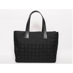 【現品限り】CHANEL（シャネル） トラベルライントートMM 黒 ブラック 【中古SA】