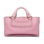 【現品限り】CELINE（セリーヌ） ブギーバッグ スタッズ付き ピンク 134023 【中古AB】