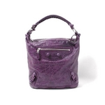【現品限り】Balenciaga（バレンシアガ） エディターズバッグ ザ・デイ ショルダーバッグ パープル 204527 【新品同様】