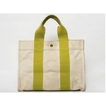 【現品限り】HERMES（エルメス） ボラボラPM ホワイト／グリーン 【中古B】