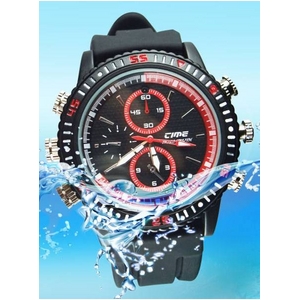 <小型カメラ>新型 30m防水仕様 腕時計型ビデオカメラ (動作検知機能付) HD画質 800万画素 8GB内蔵