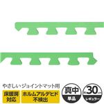 やさしいジョイントマット 真中用単品サイドパーツ レギュラーサイズ（30cm×30cm） ミント（ライトグリーン）単色 〔クッションマット カラーマット 赤ちゃんマット〕