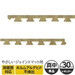 やさしいジョイントマット ナチュラル 真中用単品サイドパーツ レギュラーサイズ（30cm×30cm） ナチュラルウッド（木目調） 〔クッションマット カラーマット 赤ちゃんマット〕