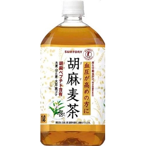 サントリー 胡麻麦茶 1LPET 24本セット (2ケース)【特定保健用食品】