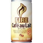 キリン FIRE ファイア カフェオレ 185g缶 150本セット （5ケース）
