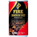 キリン FIRE ファイア デミタスショット 170g缶 180本セット （6ケース）