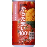 キリン からだ想い100 トマト・フルーツ 190g缶 60本セット (2ケース)