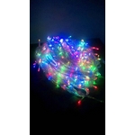 LED 500球イルミネーション クリスマスにも 防雨加工 MIX色 透明線