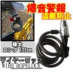 極太ワイヤーキーロック/センサーアラーム/取付可能
