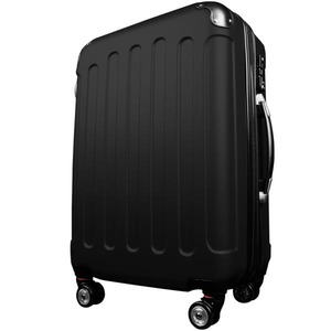 スーツケース/キャリーバッグ 【Sサイズ/小型1〜3日】 機内可(機内持ち込み) TSA搭載 軽量 ファスナー ブラック(黒)