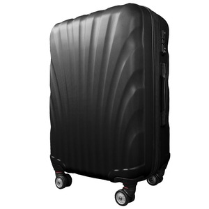 スーツケース/キャリーバッグ 【Sサイズ/小型1〜3日】 機内可(機内持ち込み) TSA搭載 軽量 ファスナー ブラック(黒)