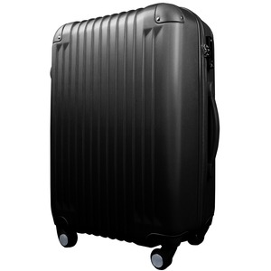 スーツケース/キャリーバッグ 【Sサイズ/小型1〜3日】 機内可(機内持ち込み) TSA搭載 軽量 ファスナー ブラック(黒)