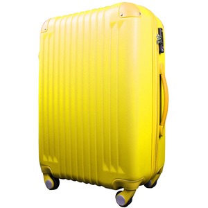 スーツケース/キャリーバッグ 【Sサイズ/小型1〜3日】 機内可(機内持ち込み) TSA搭載 軽量 ファスナー イエロー(黄)