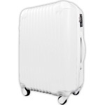 スーツケース/キャリーバッグ 【Sサイズ/小型1〜3日】 機内可(機内持ち込み) TSA搭載 軽量 ファスナー ホワイト(白)