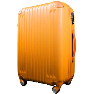 スーツケース/キャリーバッグ 【Sサイズ/小型1〜3日】 機内可(機内持ち込み) TSA搭載 軽量 ファスナー オレンジ