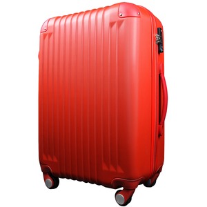 スーツケース/キャリーバッグ 【Sサイズ/小型1〜3日】 機内可(機内持ち込み) TSA搭載 軽量 ファスナー レッド(赤)