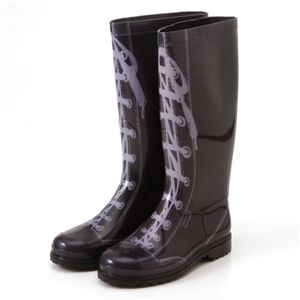 Marc By Marc Jacobs(マークバイマークジェイコブス) レディースブーツ 694101007 BLK/PRINT WHT36