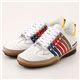 DSQUARED2(ディースクエアード2) レザー スニーカー SN410251【B】ホワイト×ブルー・レッド・ベージュ40