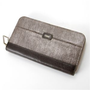 Chloe(クロエ) ラウンドファスナー 長財布 3P0471-224/090・【B】Silver