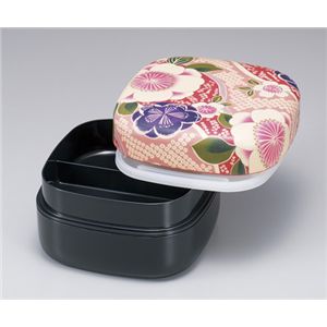 布貼行楽弁当 桜ピンク 【6個セット】