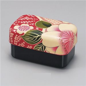 布貼長角コンパクト弁当 桜ピンク 【3個セット】
