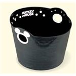 やわらかバケツ 36L ミッキーマウス ブラック 【2個セット】