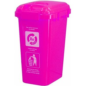 ハンドル付きジョイントペール 分別ゴミ箱 45L ピンク 【ホーム＆キッチン ゴミ箱】