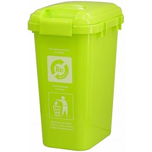 ハンドル付きジョイントペール 分別ゴミ箱 45L グリーン 【6個セット】 【ホーム＆キッチン ゴミ箱】