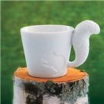 【ギフトにもぴったり!】Mugtail 磁器製マグカップ リス 【2個セット】