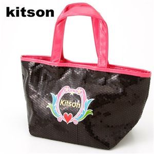 Kitson（キットソン） Sequin Mini Tote 3920 ブラック×ピンク