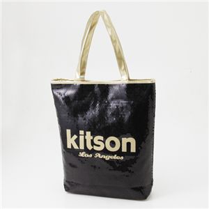kitson（キットソン） スパンコール 縦型トートバッグ 3428 BLACK/GOLD