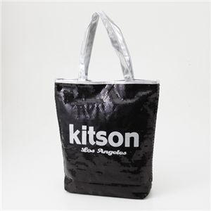 kitson(キットソン) スパンコール 縦型トートバッグ 3318 BLACK/SILVER