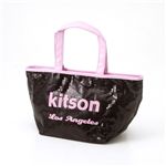 kitson（キットソン） スパンコール ミニトートバッグ SEQUIN MINI TOTE 3562 BLACK/PINK Mini