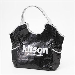 kitson(Lbg\) XpR[ g[gobO Sequin Tote Bag 3317 BLACK/SILVER [W