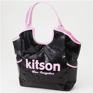 kitson(Lbg\) XpR[ obO SEQUIN BAG Black~Pink