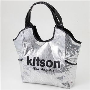 kitson(Lbg\) XpR[ obO SEQUIN BAG Silver~Black