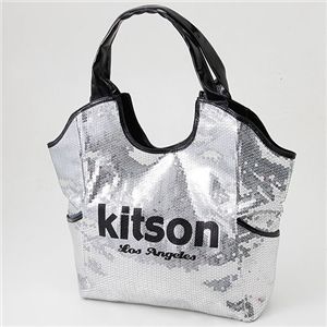 kitson(キットソン) スパンコール バッグ SEQUIN BAG Silver×Black